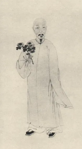 段玉裁 (Duàn Yùcái, 1735–1815), retrato do 清代学者像传