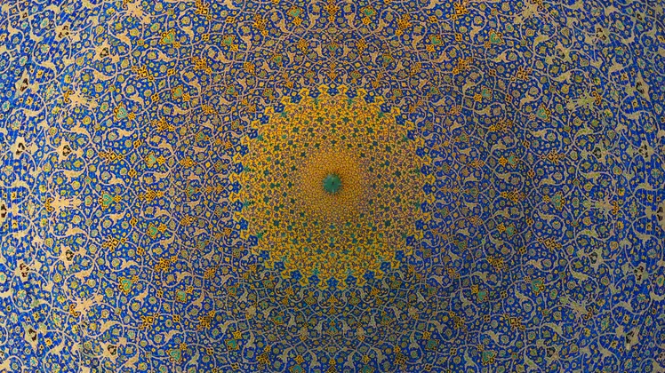 Padrão fractal em mosaico islâmico. Foto: Shino Nakamura / Unsplash